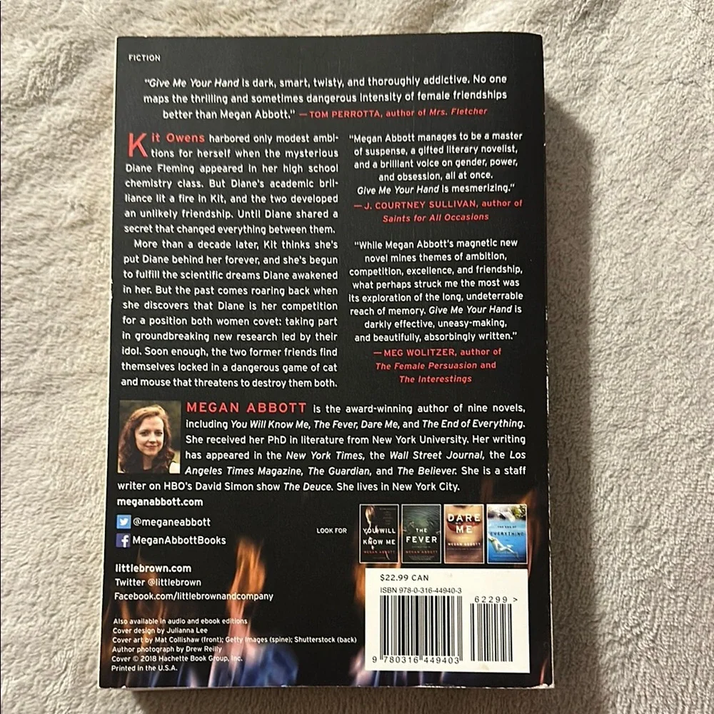 Give me your hand  paperback book by Megan Abbott